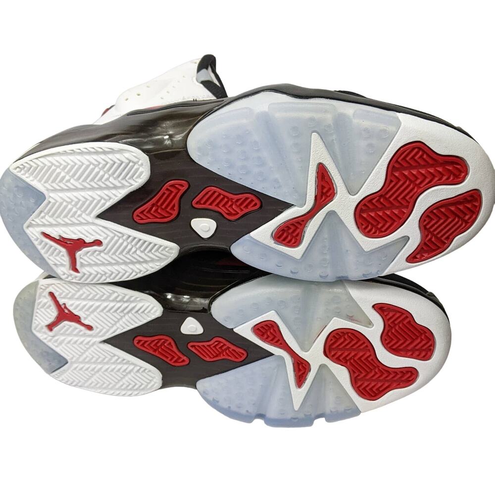 Nike Jordan 6-17-23 5.5Y womens 7 basketball sneaker shoe black white carmine - Picture 9 of 10